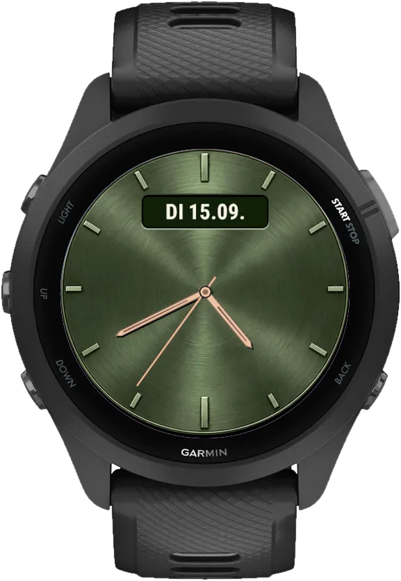 Classic Five Garmin Watch Face – Grün