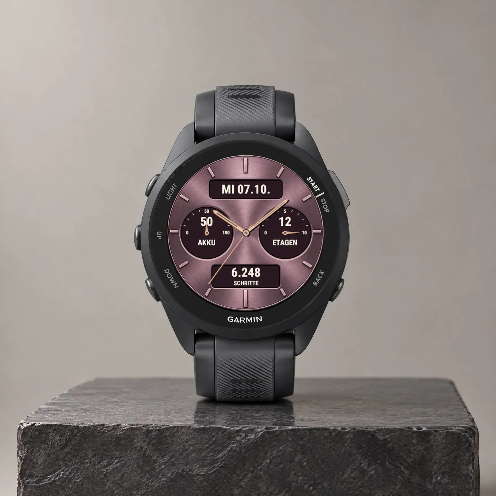Classic Five – analoges, klassisches Garmin Watch Face