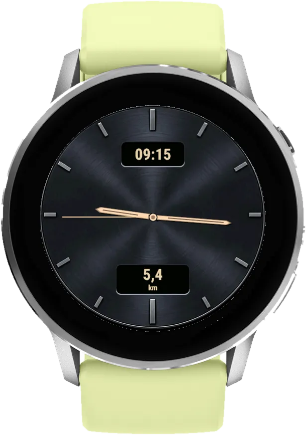 Classic Five Garmin Watch Face – Anthrazit