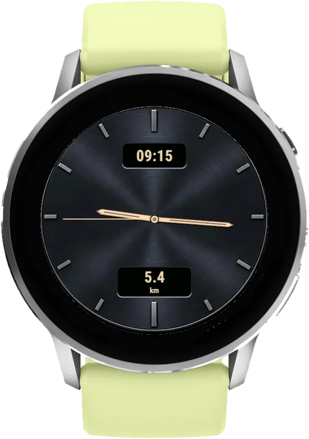 Classic Five Garmin Watch Face – Anthracite