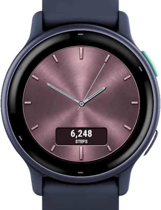 Classic Five Garmin Watch Face – Pink