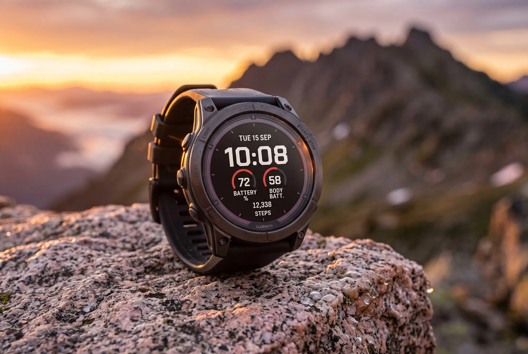 Fieldline: Big Digital Garmin Watch Face