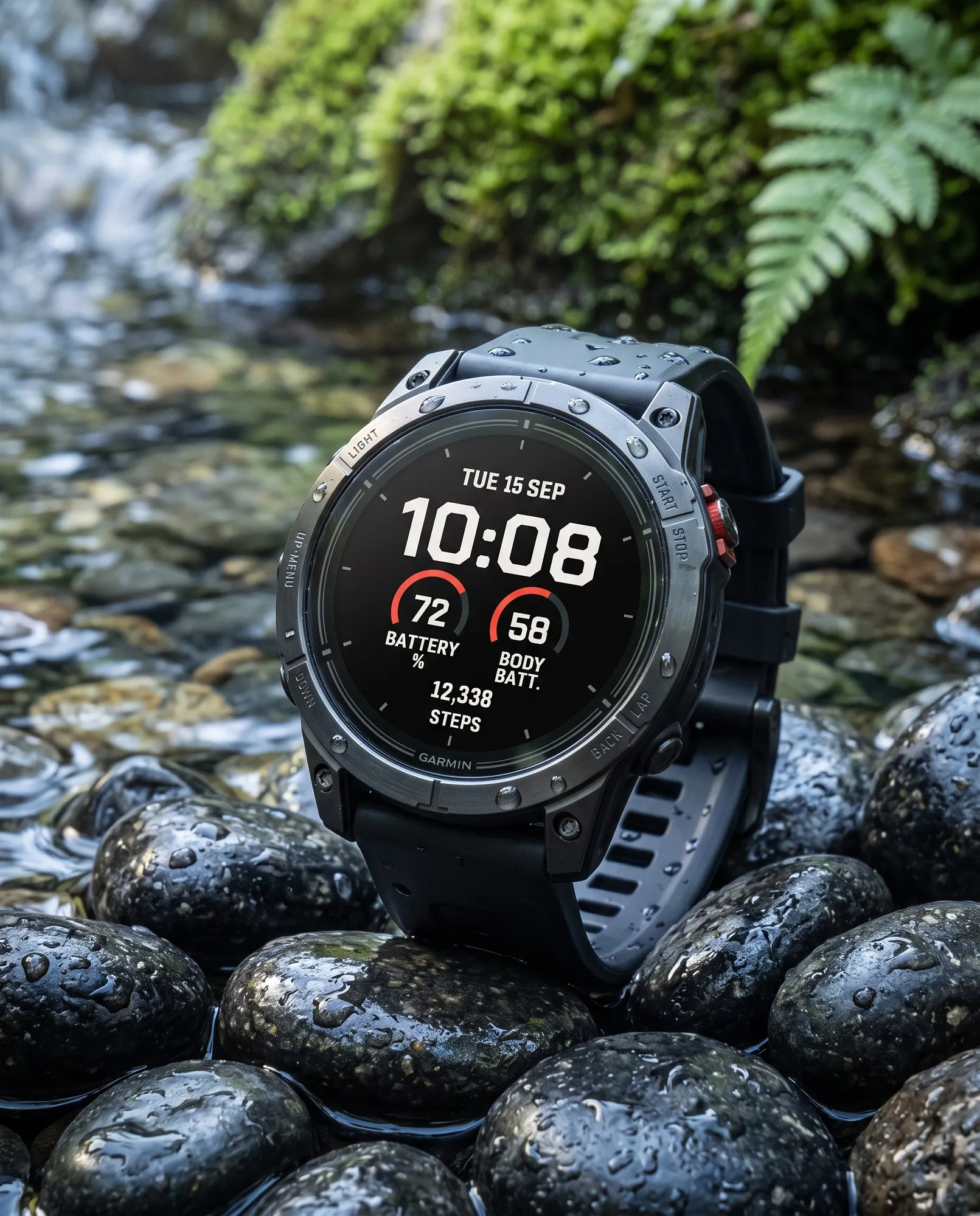 Fieldline: Big Digital Garmin Watch Face