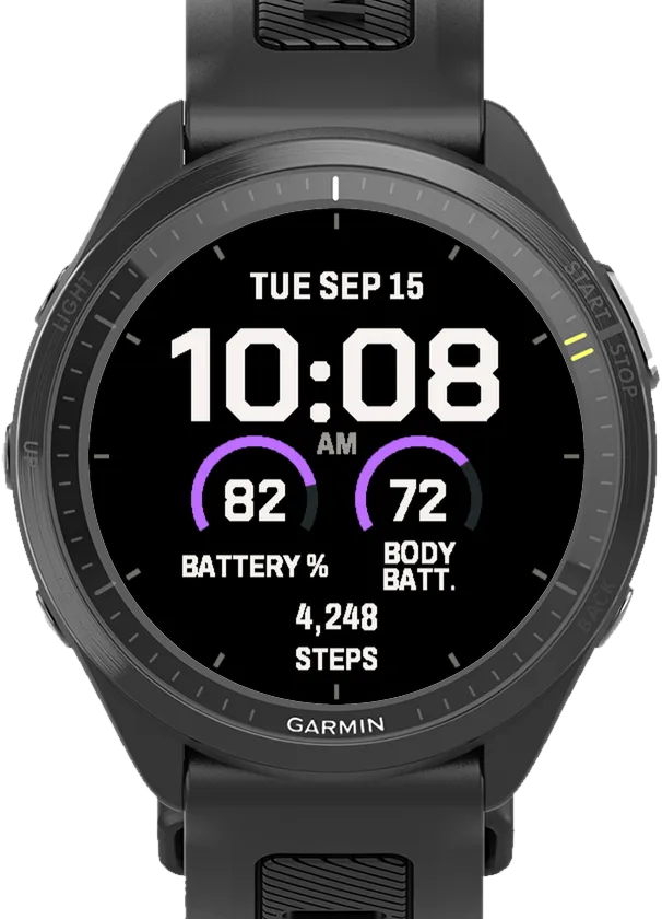 Fieldline Garmin Watch Face – Off-white / Violet