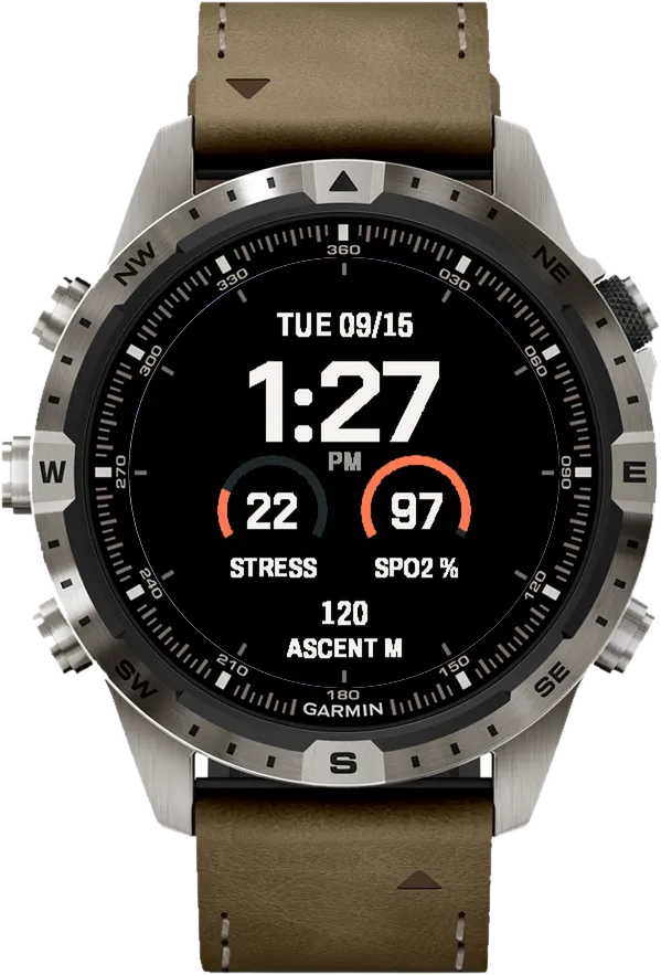 Fieldline Garmin Watch Face – Off-white / Copper
