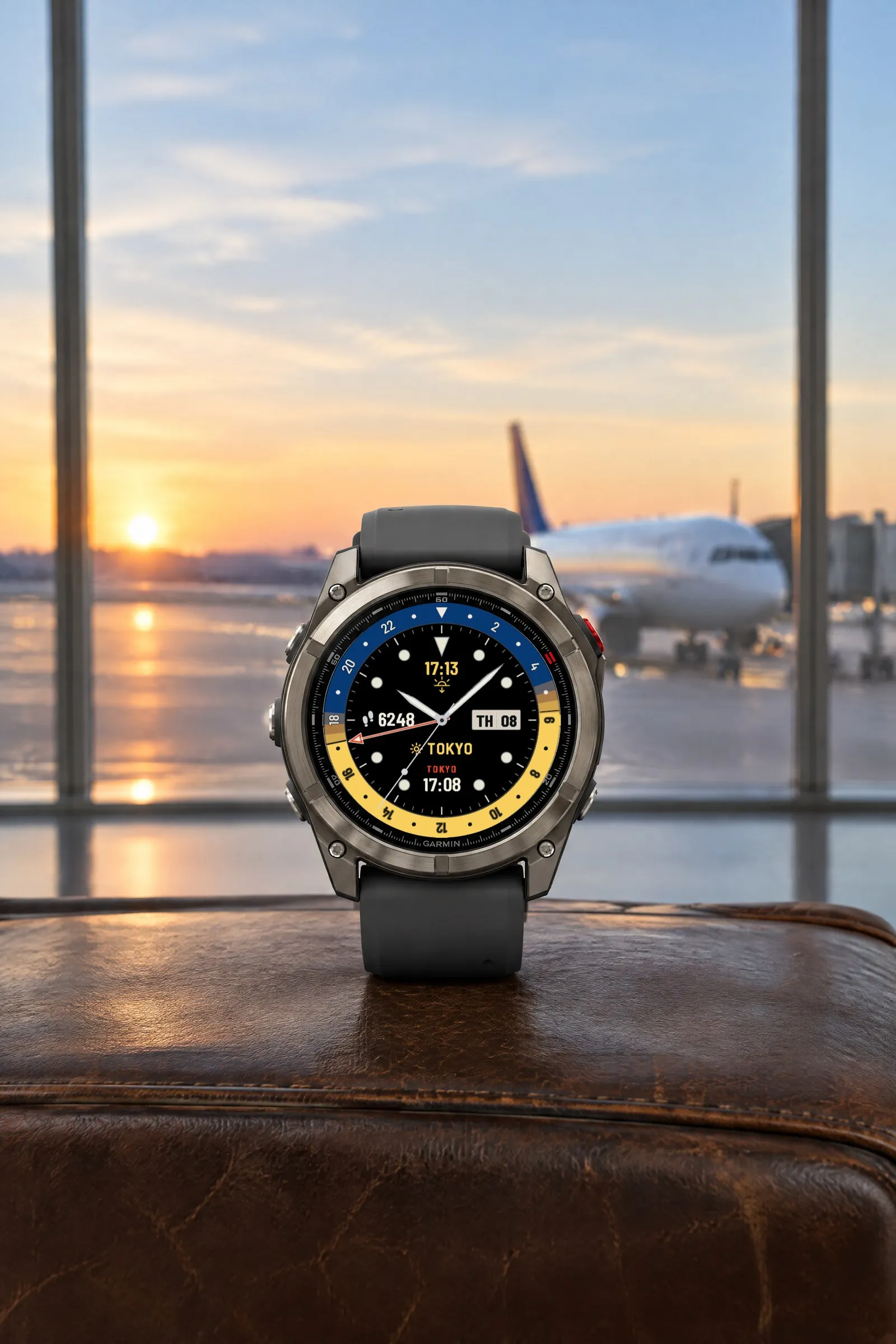 Horizon GMT: GMT Analog Garmin Watch Face
