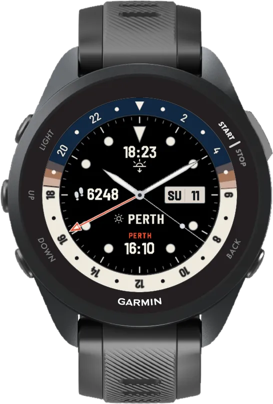 Horizon GMT Garmin Watch Face – Arctic