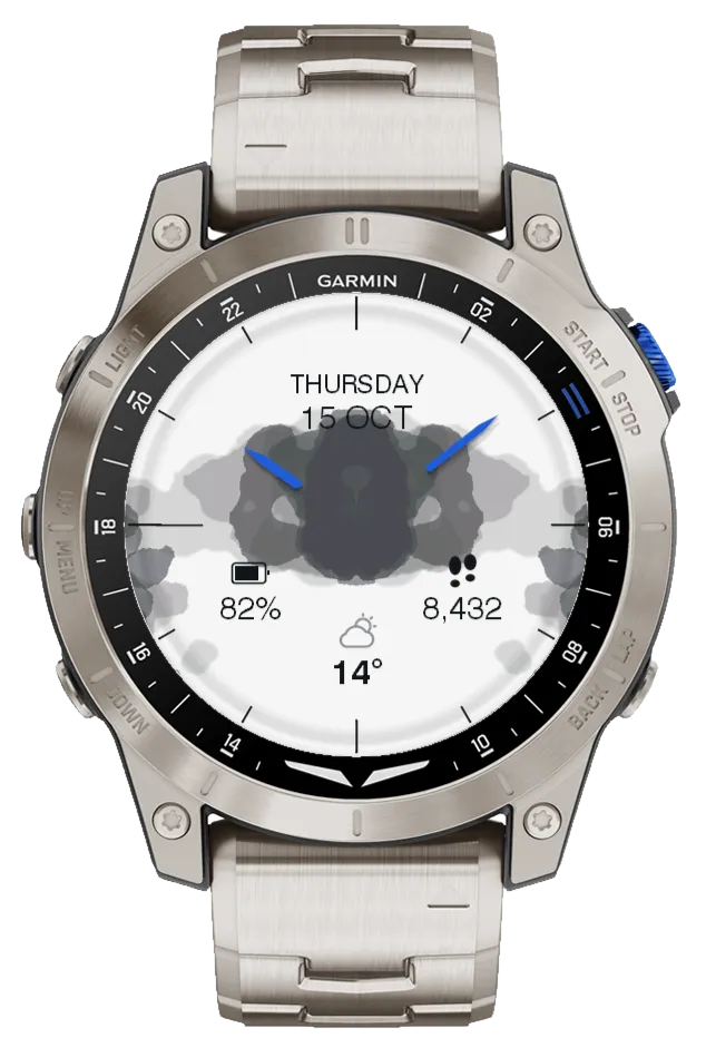 Ulm Garmin Watch Face – Abdruck 12: breites Band