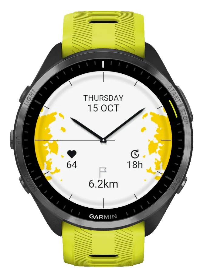 Ulm Garmin Watch Face – Gelb, Vollton
